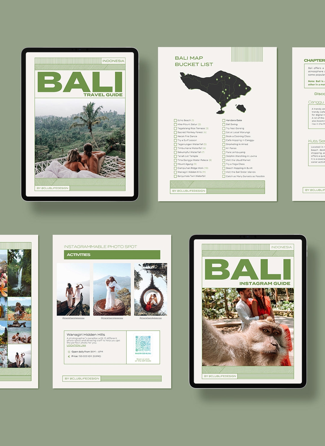 Bali Explorer Bundle: Travel Guide & Instagrammable Photo Spot Guide