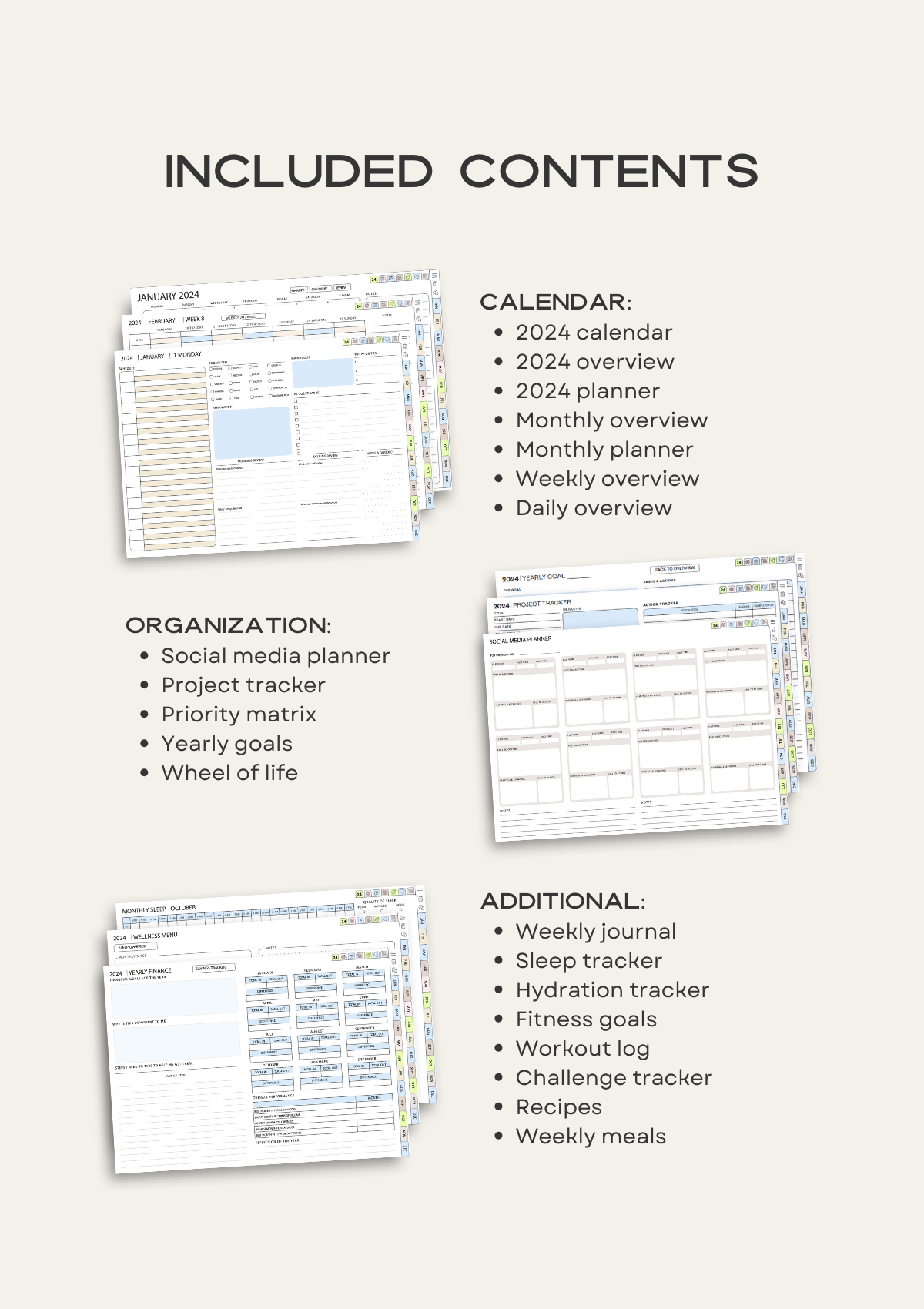 All-In-One Digital Planner 2024