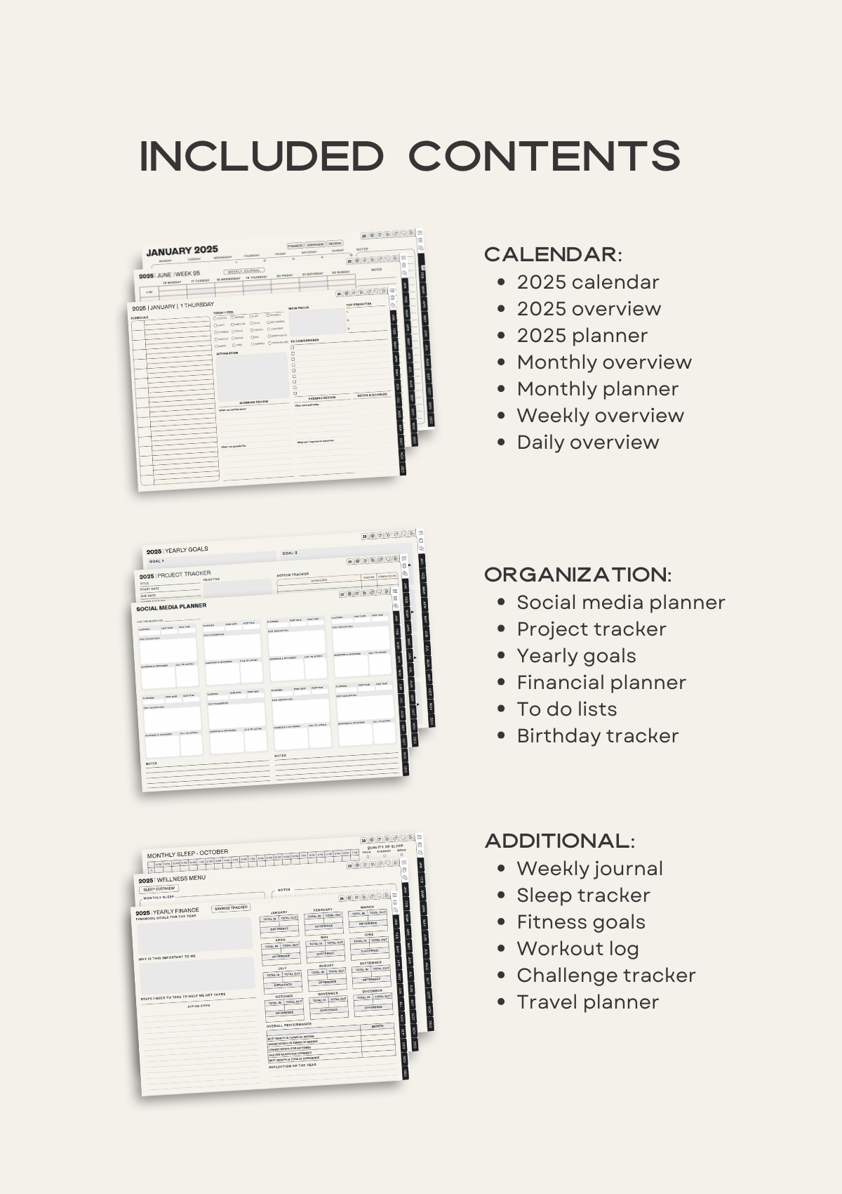 All-In-One Digital Planner 2025