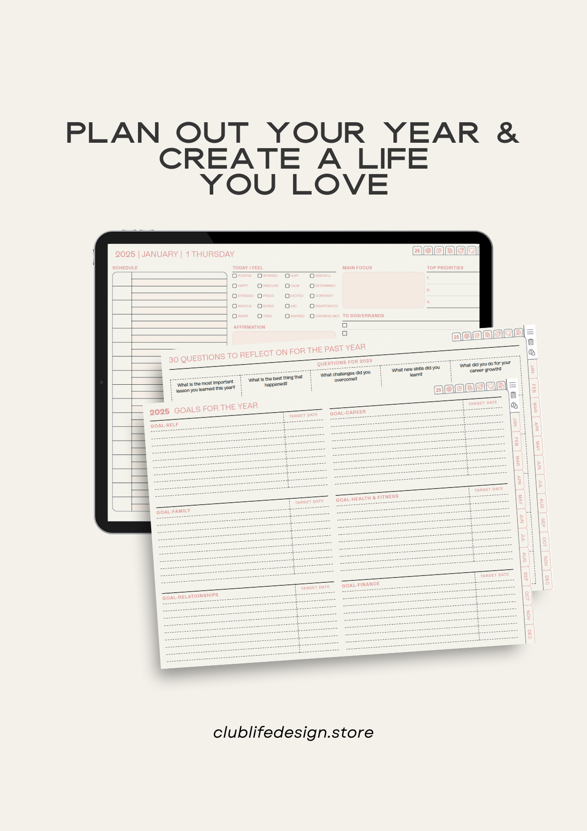 All-In-One Digital Planner 2025